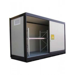 Container stoccaggio 6 cisternette su scaffale 4260x1870x3500 mm