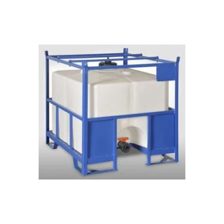 Cisterna per merci pericolose 700 lt 1030x1250x1070 mm