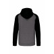 Giacca in felpa unisex con zip e cappuccio bicolore PA380 PROACT®