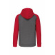 Giacca in felpa unisex con zip e cappuccio bicolore PA380 PROACT®