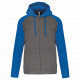 Giacca in felpa unisex con zip e cappuccio bicolore PA380 PROACT®