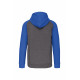 Giacca in felpa unisex con zip e cappuccio bicolore PA380 PROACT®