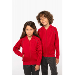 Giacca tuta bambino con zip e colletto rigato PA385 PROACT®