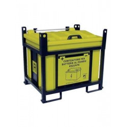 Contenitore raccolta batterie esauste 250 lt 920x710x840 mm