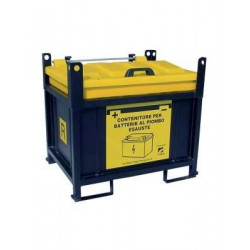 Contenitore raccolta batterie esauste 250 lt 920x710x840 mm
