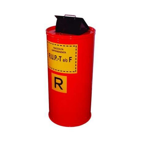 Contenitore raccolta R.U.P. T&F in acciaio 100 lt