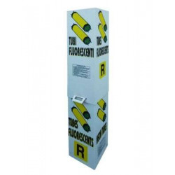 Contenitore tubi al neon esausti 322x300x1500 mm