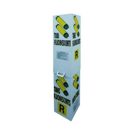Contenitore tubi al neon esausti 322x300x1500 mm