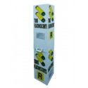 Contenitore tubi al neon esausti 322x300x1500 mm
