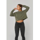 Felpa crop girocollo donna PA395 PROACT®