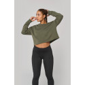 Felpa crop girocollo donna PA395 PROACT®