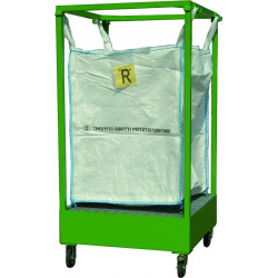Struttura porta big bag con vasca di Contenimento 1000x1000x1850 mm