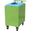 Stazione per olio esausto carrellata 300 lt