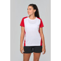 T-shirt donna sportiva bicolore ecosostenibile PA4015 PROACT®