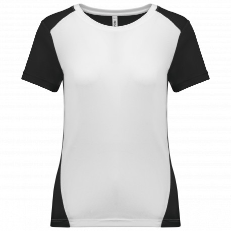 T-shirt donna sportiva bicolore ecosostenibile PA4015 PROACT®