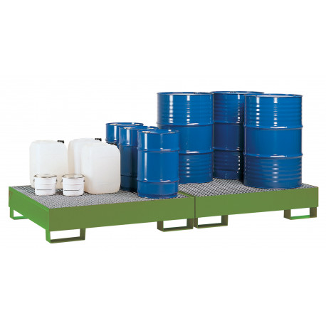 Vasca di raccolta a tenuta stagna per 8 fusti 220 lt