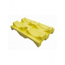 Supporto in polietilene per 2 fusti 1200x780x255 mm