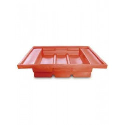 Vasca di raccolta a vassoio per scaffalature 1320x1320x230 mm