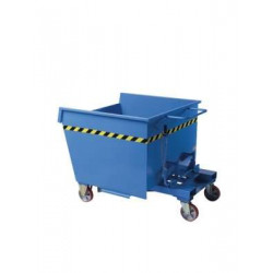 Benna completamente ribaltabile Cap.800 lt - 1400x1110x1075 mm