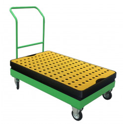 Carrello in lamiera carrellata per vasca in PP - PIA60PG