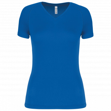 T-shirt donna sportiva a manica corta scollo a V PA477 PROACT®