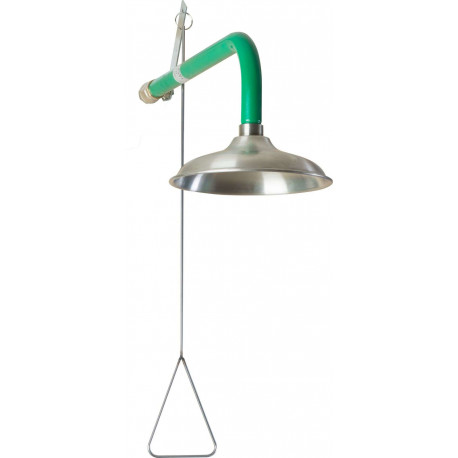Doccia a parete con soffione in acciaio Inox