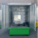 Deposito coperto per n.1 cisterna da 1000 lt 1720x1400x2250 mm