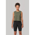 T-shirt crop senza maniche donna PA499 PROACT®