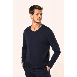 T-shirt uomo Supima® maniche lunghe e scollo a V PK306 Kariban Premium