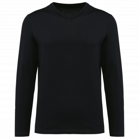 T-shirt uomo Supima® maniche lunghe e scollo a V PK306 Kariban Premium