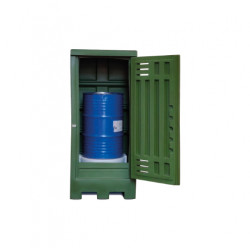 Box stoccaggio per 1 fusto da 220lt dim.830x830x1990 mm