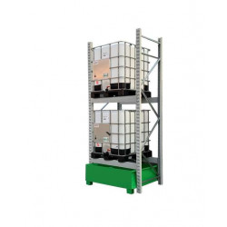Scaffalatura stoccaggio 2 cisternette 1000 lt