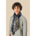 Sciarpa unisex a righe e quadri SP154 Spasso