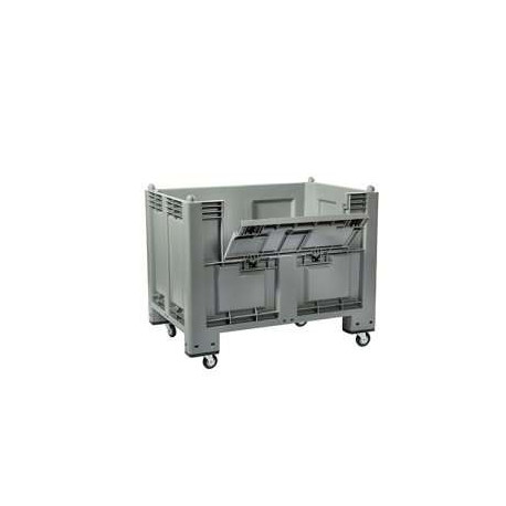 Cassa Pallet con 4 ruote e portello 600 lt 1200x800x1000 mm