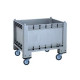 Cassa Pallet con 4 ruote 600 lt 1200x800x1000 mm