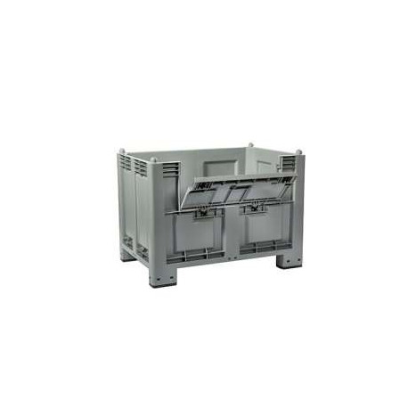 Cassa Pallet con 4 piedi e ribalta 600 lt 1200x800x850 mm