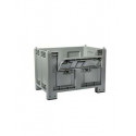 Cassa Pallet con 4 piedi e ribalta 600 lt 1200x800x850 mm