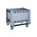 Cassa Pallet con 2 traverse + ruote 300 lt 1200x700x800 mm