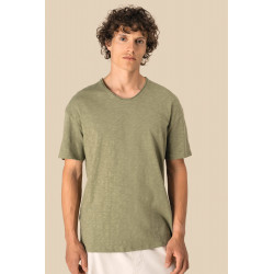 T-shirt uomo ecosostenibile con collo slub e spalle spioventi SP303 Spasso