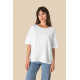 T-shirt slub donna ecosostenibile oversize SP304 Spasso