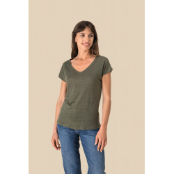 T-shirt donna scollo a V SP321 Spasso