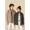 Felpa unisex in sherpa con zip e spalle spioventi SP404 Spasso