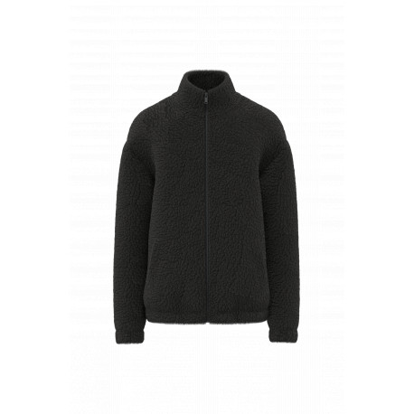 Felpa unisex in sherpa con zip e spalle spioventi SP404 Spasso