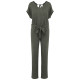Tuta donna in maglia a maniche corte in lino SP5004 Spasso