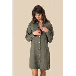 Vestito camicia donna in lino SP5008 Spasso