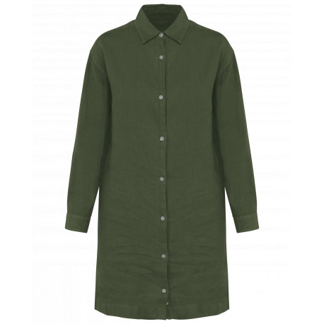 Vestito camicia donna in lino SP5008 Spasso