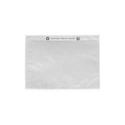 Confezione da 250 buste portadocumenti adesive 228x165 ecologiche