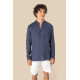 Camicia uomo con collo alla coreana slavata in lino SP507 Spasso