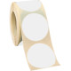 Rotolo da 500 bollini adesivi diametro mm 35 colore BIANCO