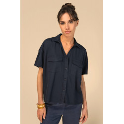 Camicia donna oversize ecosostenibile in lyocell SP514 Spasso